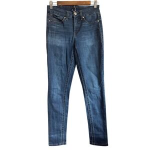 Seven7 Women Jeans Skinny Blue Denim Size 4 Mid Rise Casual Everyday